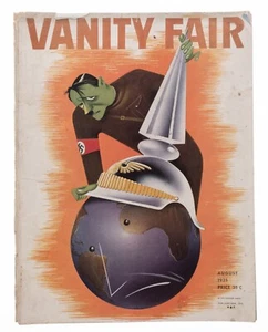 Vanity Fair Full Original Issue August 1935 Hitler Globe Famous Cover VERY RARE - Picture 1 of 18