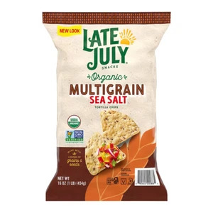 Late July Snacks Organic Multigrain Sea Salt Tortilla Chips 16 oz NO SHIP TO CA - Picture 1 of 5