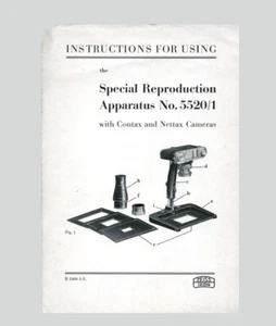 Zeiss Special Reproduction Apparatus for Contax & Nettax  No. 5520-1 / Original - Picture 1 of 1
