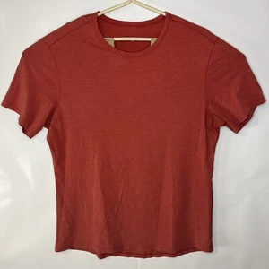 Men’s Lululemon Basic Short Sleeve Crewneck T Shirt Red Size Large - Picture 1 of 6