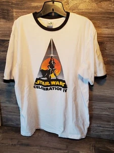 Star Wars Celebration IV Darth Vader T-Shirt Size 3XL 2007 Yellow Around Colar - Picture 1 of 4