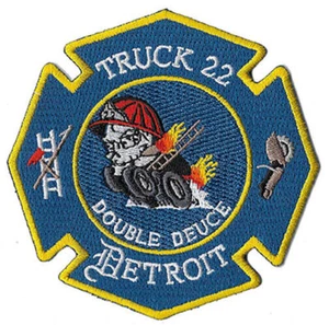 Detroit Truck 22 Double Deuce -- NEU Fire Patch - Bild 1 von 1