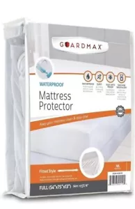 Guardmax FULL Mattress Protector Cover Waterproof, Fitted, Hypoallergenic and - Picture 1 of 4