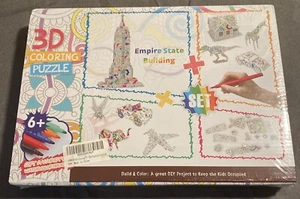 Educational 3D Coloring Puzzle Set for Kids, Ages 6+ - Picture 1 of 4
