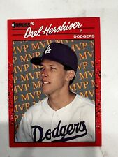 1990 Donruss RARE Aqueous Test Card. Orel Hershiser. Dodgers 