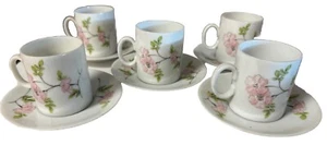 Medaillon Porcelana Renner Porto Alegre Tasse und Untertasse Demitasse 5 Sets - Bild 1 von 5