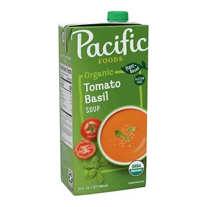 Pacific Foods Organic Tomato Basil Soup, Plant Based, 32 oz Carton - Picture 1 of 1