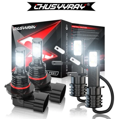 For Subaru Outback 2000-2001 2002 2003 2004  LED Headlight Bulbs High/Low Beam - Image 1 of 4