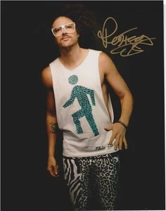 L.M.F.A.O Red Foo Signed Photo With Japan Concert Flyer - Picture 1 of 3