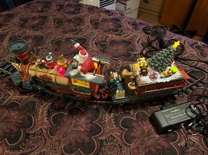 New Bright Holiday Express SANTA FE LOCOMOTIVE ENGINE & TREE TOP TENDER READ #2 - Picture 1 of 7