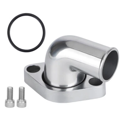Carcasa termostato cuello agua giratorio 90° para SBC BBC Chevy 327 350 396 454 NUEVO Foto 1 de 4