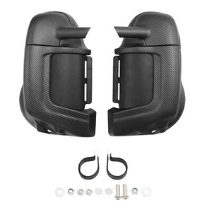 Carbon Fiber Matte Black Lower Vented Fairing Fit For Harley Electra Glide 83-13 - Picture 1 of 10
