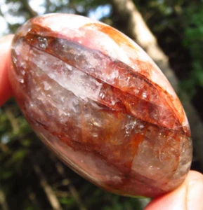 FIRE QUARTZ ROOT SACRAL SOLOR CHAKRA POLISHED CRYSTAL PALMSTONE MADAGASCAR *3 - Picture 1 of 6