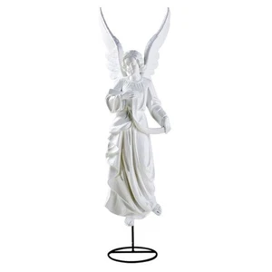 Christian Brand 32" H Val Gardena White Angel - Pack of 1 - Picture 1 of 1