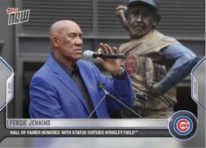 2022 Topps Now #210 Fergie Jenkins - honrado con estatua en Wrigley Field - Imagen 1 de 2
