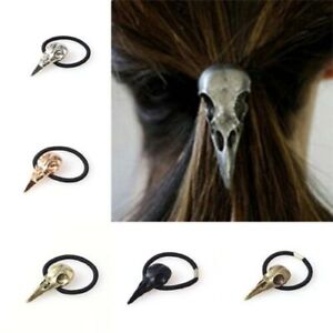 Hair solid crow hair Punk ring accessories skull metal personality hair rope