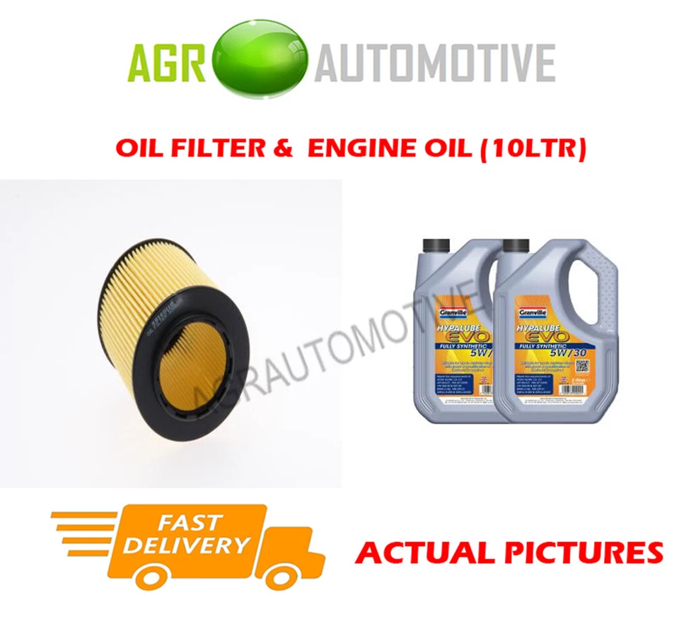 OEM SPEC PETROL OIL FILTER + VL 5W30 ENGINE OIL FOR BMW 325I 3.0 218 BHP 2007-11 - Image 1 of 1
