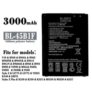New For LG BL-45B1F Battery 3000mAh F600S F600K F600 Stylo 2 Stylus 2 Plus - Picture 1 of 5