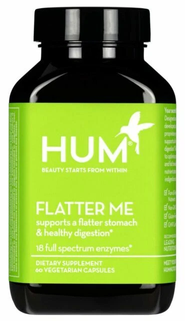 Hum Nutrition Flatter Me Digestive Enzymes Capsules - 60 Count