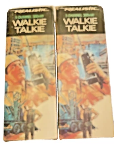 Walkie Talkie Ricetrasmettitore Realistico 3 Canali TRC-82 Cat. 21-1604 coppia scatola vintage - Foto 1 di 13