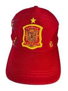 FEF España Deportes Fútbol Selección Nacional Sombrero Rojo Gorra Ajustable Rara Licencia OSFA - Imagen 1 de 6