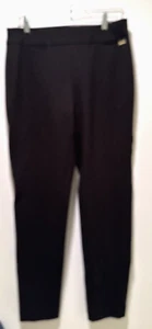 Pantalones de vestir Anne Klein talla 8 ajustados negros tobillo cónico 28" entrepierna para mujer - Imagen 1 de 7