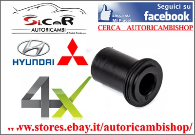 KIT 4 BOCCOLE BALESTRA POSTERIORE MITSUBISHI L 200 - PAJERO I - II (53x16x28) - Immagine 1 di 4