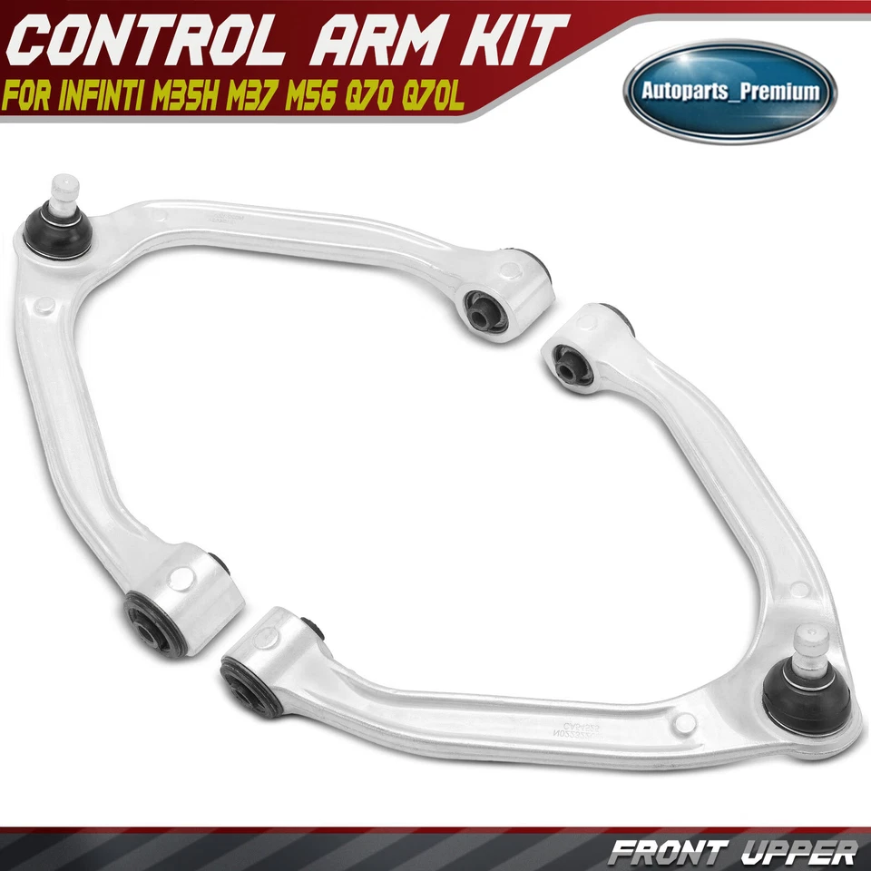 Brazo de control superior delantero y rótula 2 piezas para INFINITI M35h M37 M56 Q70 Q70L Foto 1 de 4