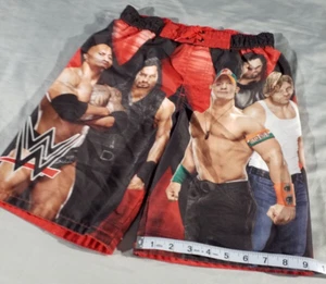 JOHN CENA WWE 2017 Wrestling Boys Swimwear XL 10-12 Board Shorts &The Rock - Picture 1 of 9