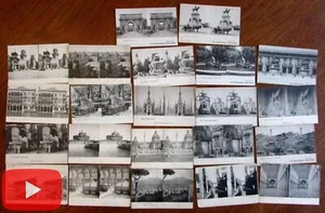 Italy stereoview postcards c.1910-20 era lot x 22 scarce views Rome - Picture 1 of 2