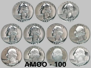 1968-1979  S Proof Washington Quarter 11 Coin Set - Picture 1 of 2