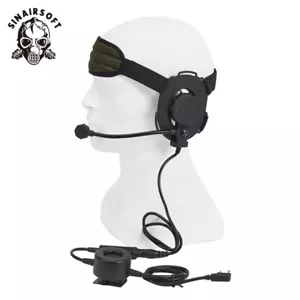 HD03 Z Tactical Headset Earpiece PTT For Kenwood UV-5R Radios walkie-talkie ICOM - Picture 1 of 18