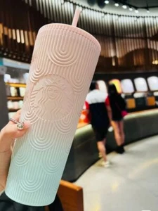 NEU Starbucks Gradient Colourful Goddess Shell Tumbler Cold Cup 24oz/710ml - Bild 1 von 16