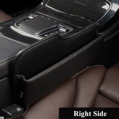 PU Leather Storage Box Car Seat Gap Organizer Console Side Filler Accessories - Image 1 of 4