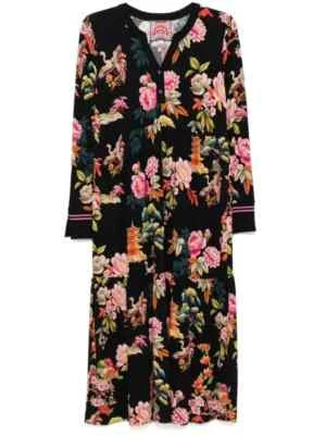 Nuevo con etiquetas Vestido Jersey Johnny Was Janie Favorite Manga Larga Henley Elastizado M Foto 1 de 4