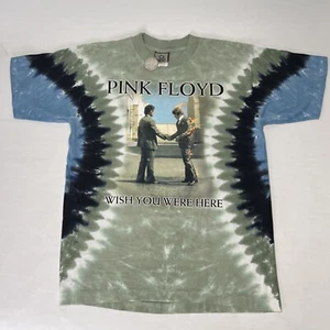 MINT 2003 Pink Floyd Wish You Were Here Liquid Blue Tie Dye T-Shirt Medium 20x28 - Picture 1 of 11