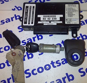 SAAB 9-5 95 DICE Alarm Twice Unit 1 Key & Fob & Barrel & Ignition Cover 5042239 - Picture 1 of 1