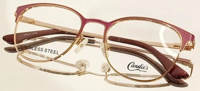 Originale CANDIE'S CA0187 069 Eyeglasses BORDEAUX New Metal 52-18-135 - Image 1 of 4