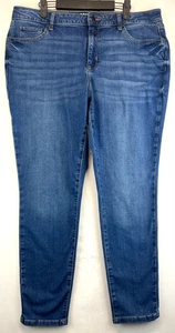 Pantalones de mezclilla Sonoma - para mujer talla 16 - azules - ajustados - desgastados (4351) - Imagen 1 de 22
