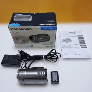 Panasonic HC-V210M Full HD Camcorder Digital Video Camera 8GB Gray With Box - Picture 1 of 16