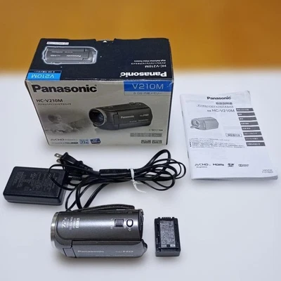 Panasonic HC-V210M Full HD Camcorder Digital Video Camera 8GB Gray With Box - Image 1 of 4