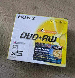 Sony DVD-RW 4,7 Go x 5 - DVD vierge - Photo 1/3