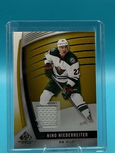 2017-18 SP Game Used - Nino Niederreiter #76 Gold Jersey (MEM) - Picture 1 of 2