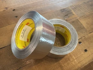 2 Rolls - 3M Aluminum Foil Tape 425 - 2"-Inch X 60yd / Silver - Picture 1 of 3