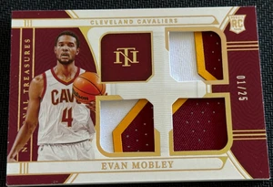 2022 National Treasures Evan Mobley RC Rookie Triple Patch 1/25 - Picture 1 of 2