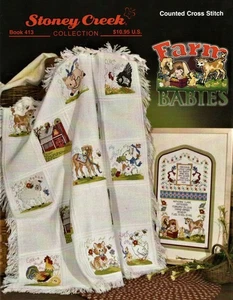 Farm Babies BK413 by Stoney Creek cross stitch pattern - Picture 1 of 1