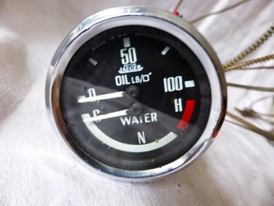 Thermometer/Öldruck Kombiinstrument von British Jaeger - mit Kapillarrohrgeber - Bild 1 von 4
