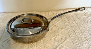 Mauviel M'COOK 5-Ply Saute Pan With Lid, Cast Stainless Steel Handle, 3.2-Qt - Picture 1 of 12