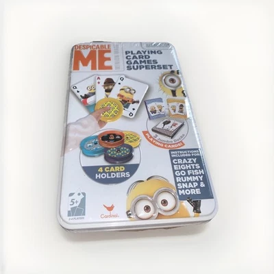 Despicable Me Playing Card Games Superset Crazy 8s, Go Fish, Rummy  Sealed - Image 1 of 3