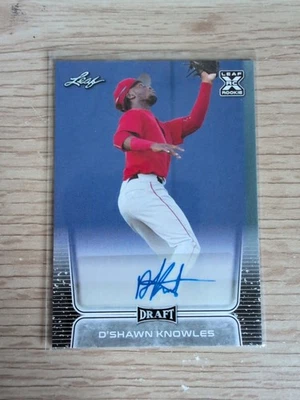 D’Shawn Knowles 2020 Leaf Draft Auto Rookie Autograph - Image 1 of 4